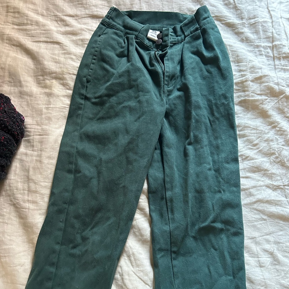 Lucy and Yak green wide leg pants, size 6